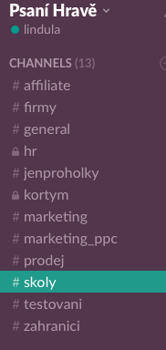 Slack_Psaní Hravě